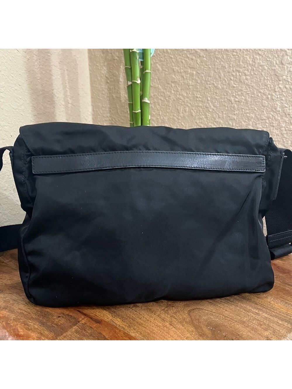 Prada Black Nylon Crossbody Messenger with Buckle Detail - Picture 3 of 16